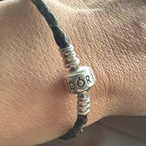 Leather pandora bracelet small see flaw